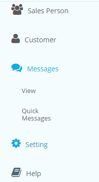 Quick Message Menu Message